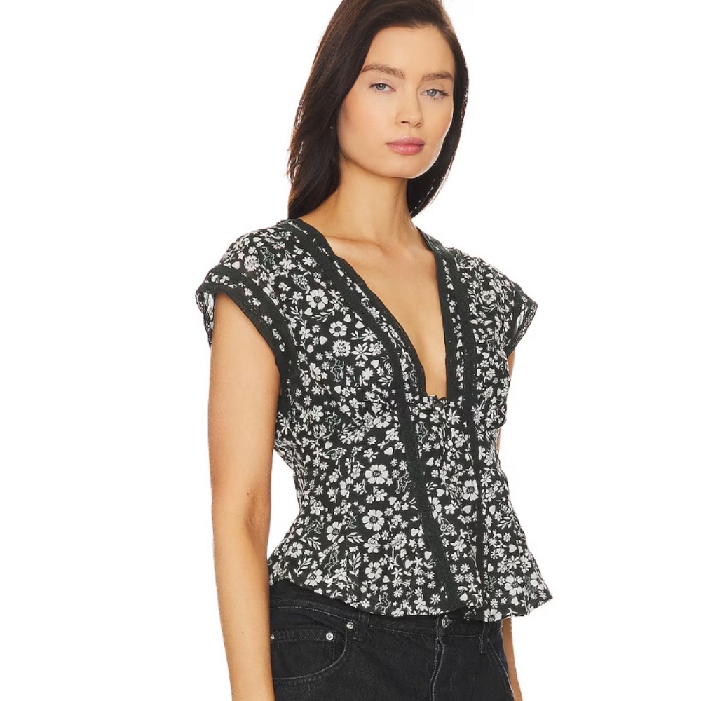 Free People Landy Printed Top